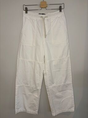 GAP White High-Rise Wide-Leg Pants